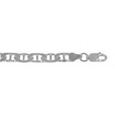 3mm Flat Gucci Chain, 7" - 22" Length, Sterling Silver